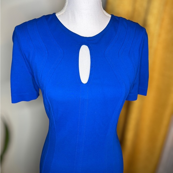 Vibrant Cobalt Blue Diane von Fürstenberg (DVF) Dress Sz. 4 - Picture 3 of 8